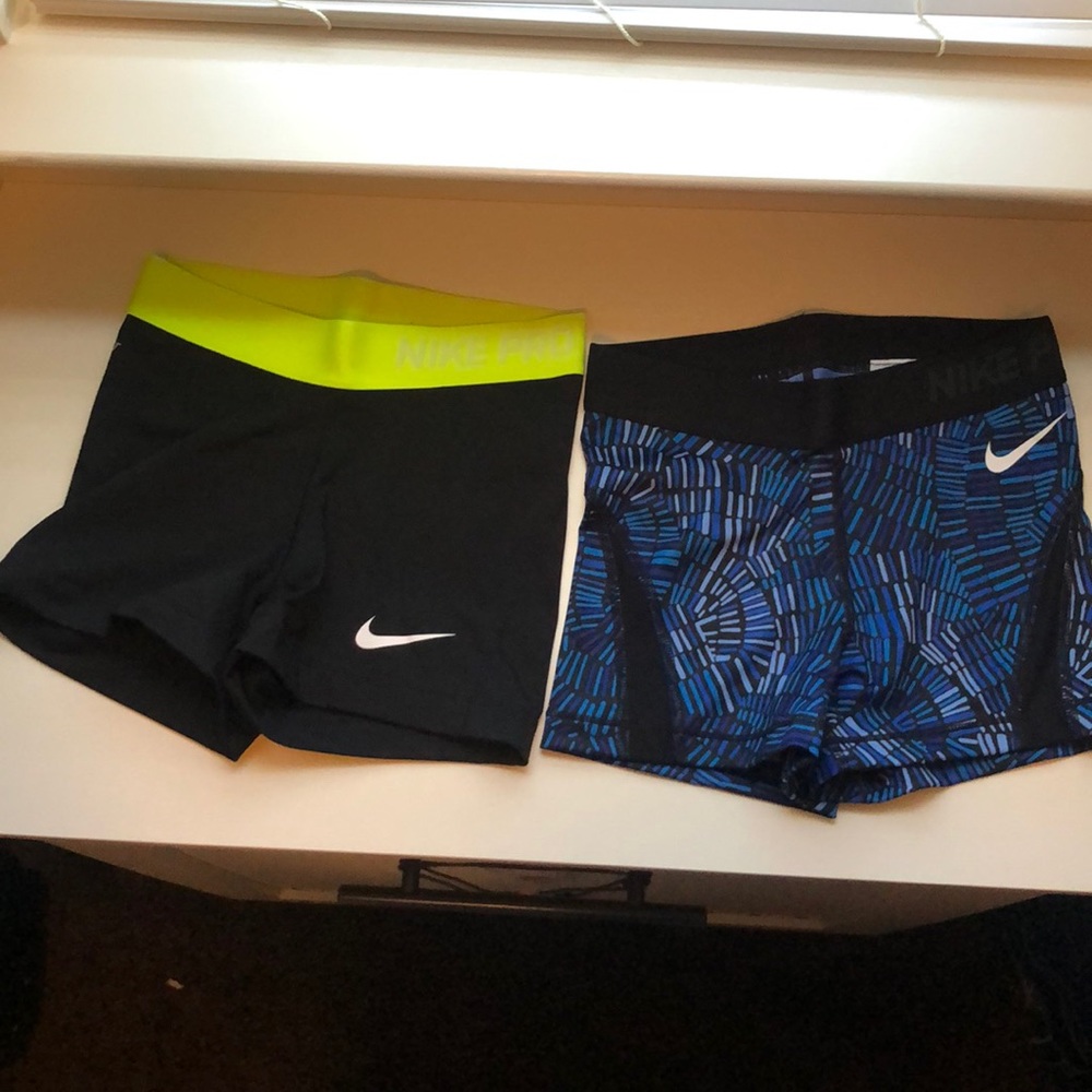2 Nike Pro Shorts